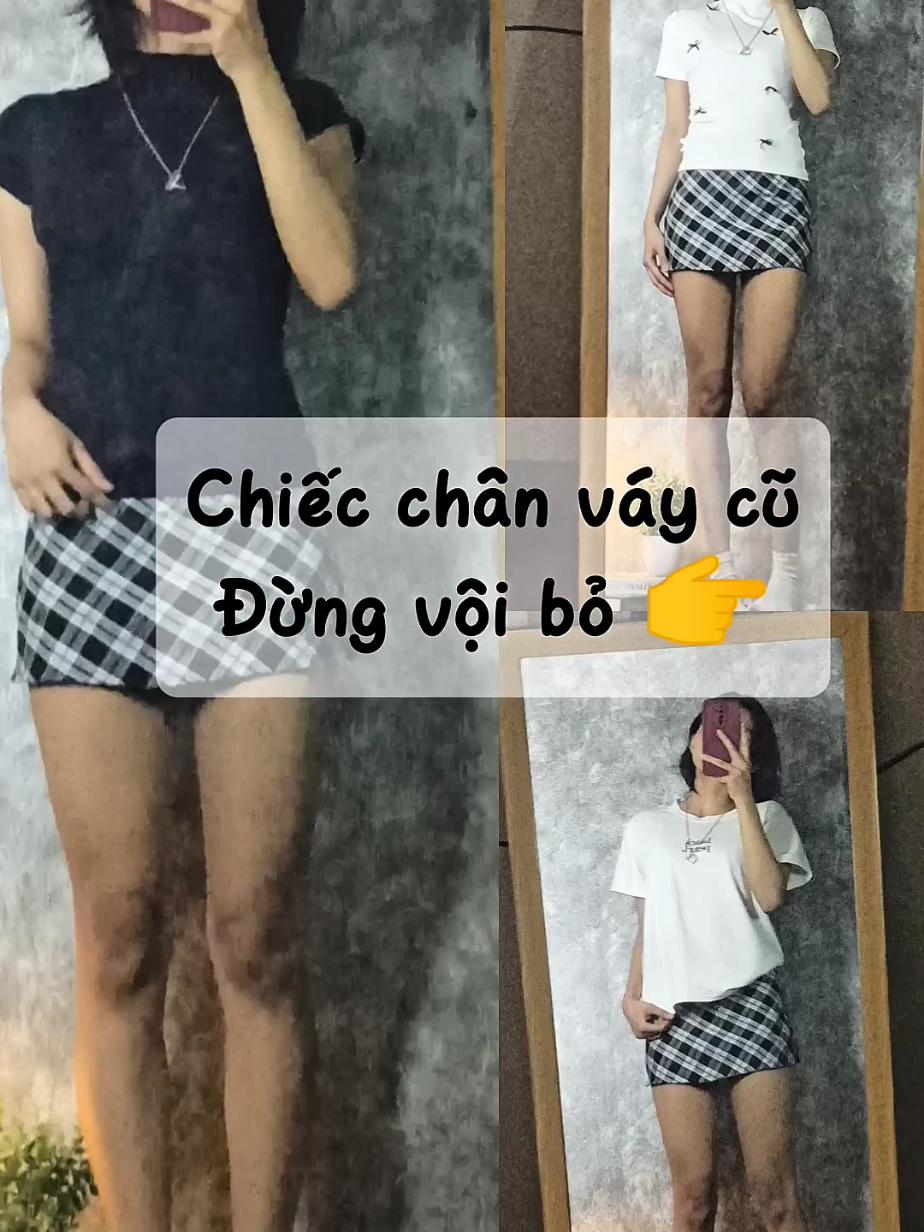 Đừng vội vứt chiếc váy cũ nhà bạn nhé #outfitideas #outfit #mixoutfit #xuhuong 