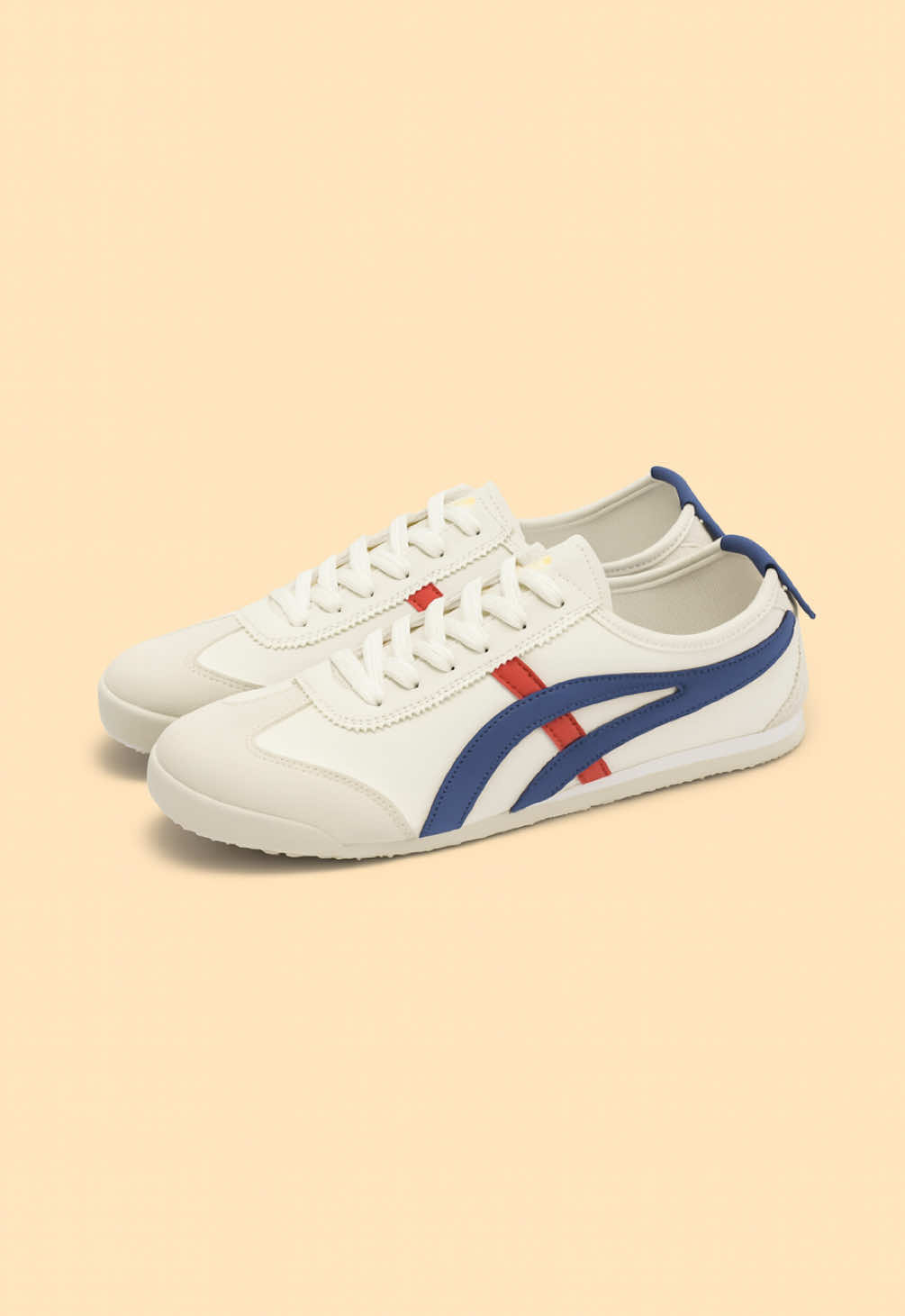 Corolla Casual Shoes in Beige&Blue colors #corollashoes #canvasshoes #onitsuka #casualshoes #shoeslover @COROLLA Shoes Shop @Corolla shoes 