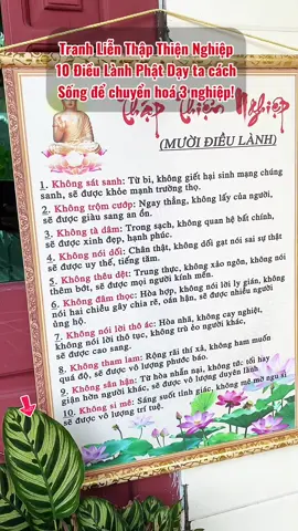 Mỗi nhà đều nên Treo 1 bức Tranh Thập Thiện Nghiệp trong nhà nhé! Tranh Liễn Thập Thiện Nghiệp 10 Điều Lành Phật Dạy ta cách Sống để chuyển hoá 3 nghiệp! #lênxuhướng #phatphapnhiemmau #xuhuong #tranhthapthiennghiep #thapthiennghiep 