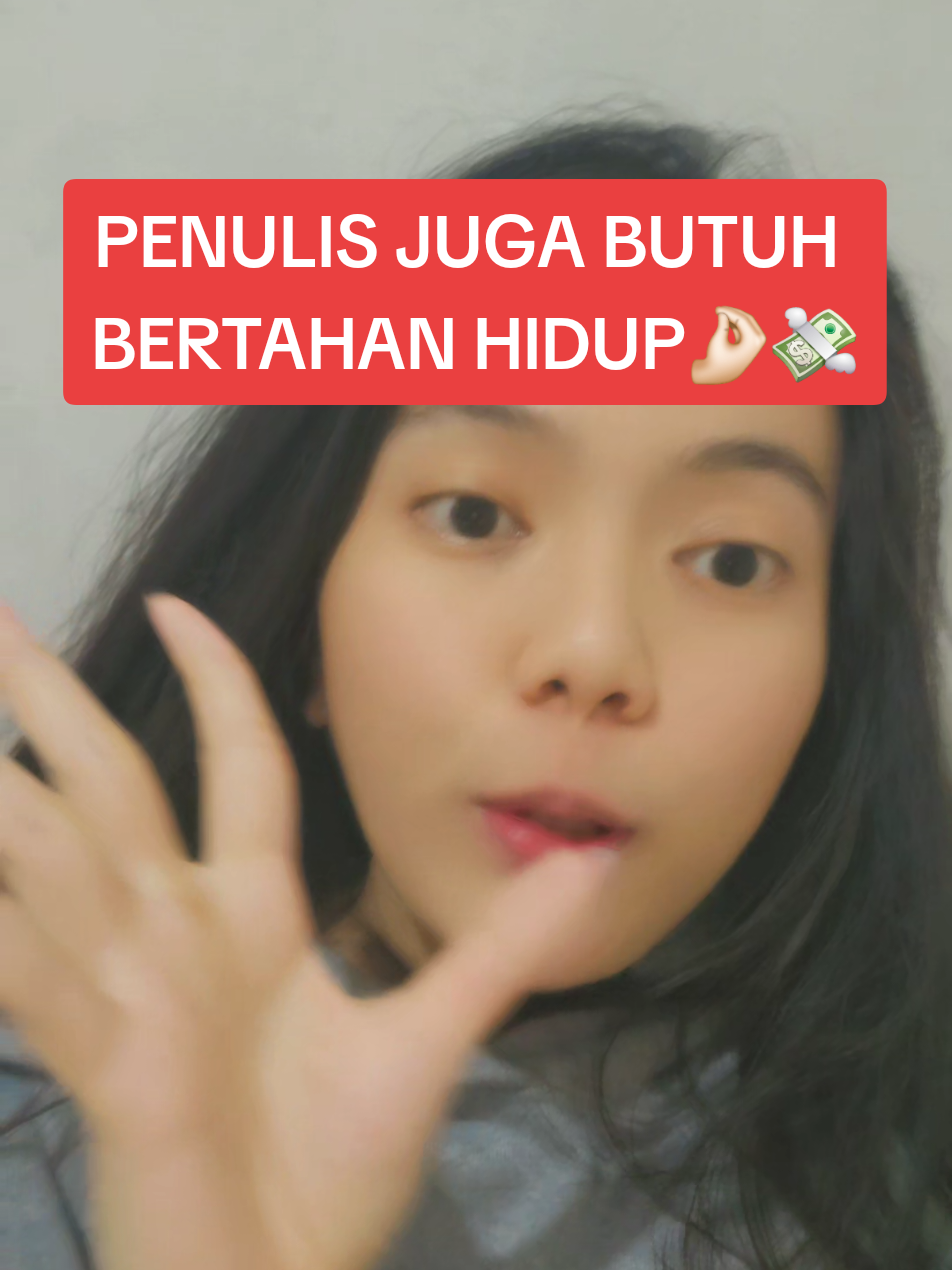 beli kuota internet, beli listrik, beli makan, beli minum. atuh kalau karyanya gak berbayar, tapi dia mau fokus nulis? gimana cara bertahannya? 🤌🏻✍️🏻 #stefanibella #mentornulis #writerlife #writertok 