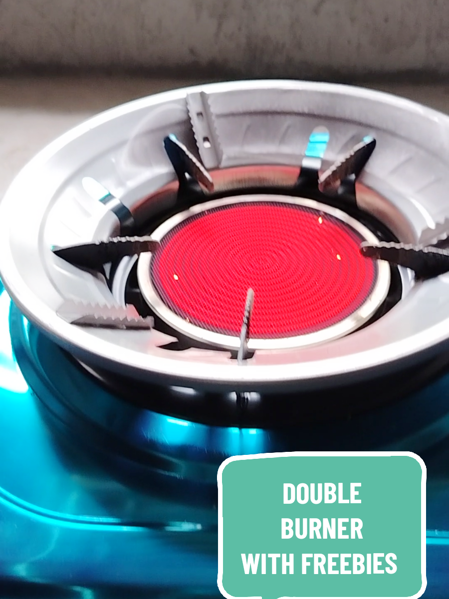 EURO HAUZ GAS STOVE WITH FREEBIES #gasstove #burner #doubleburner 