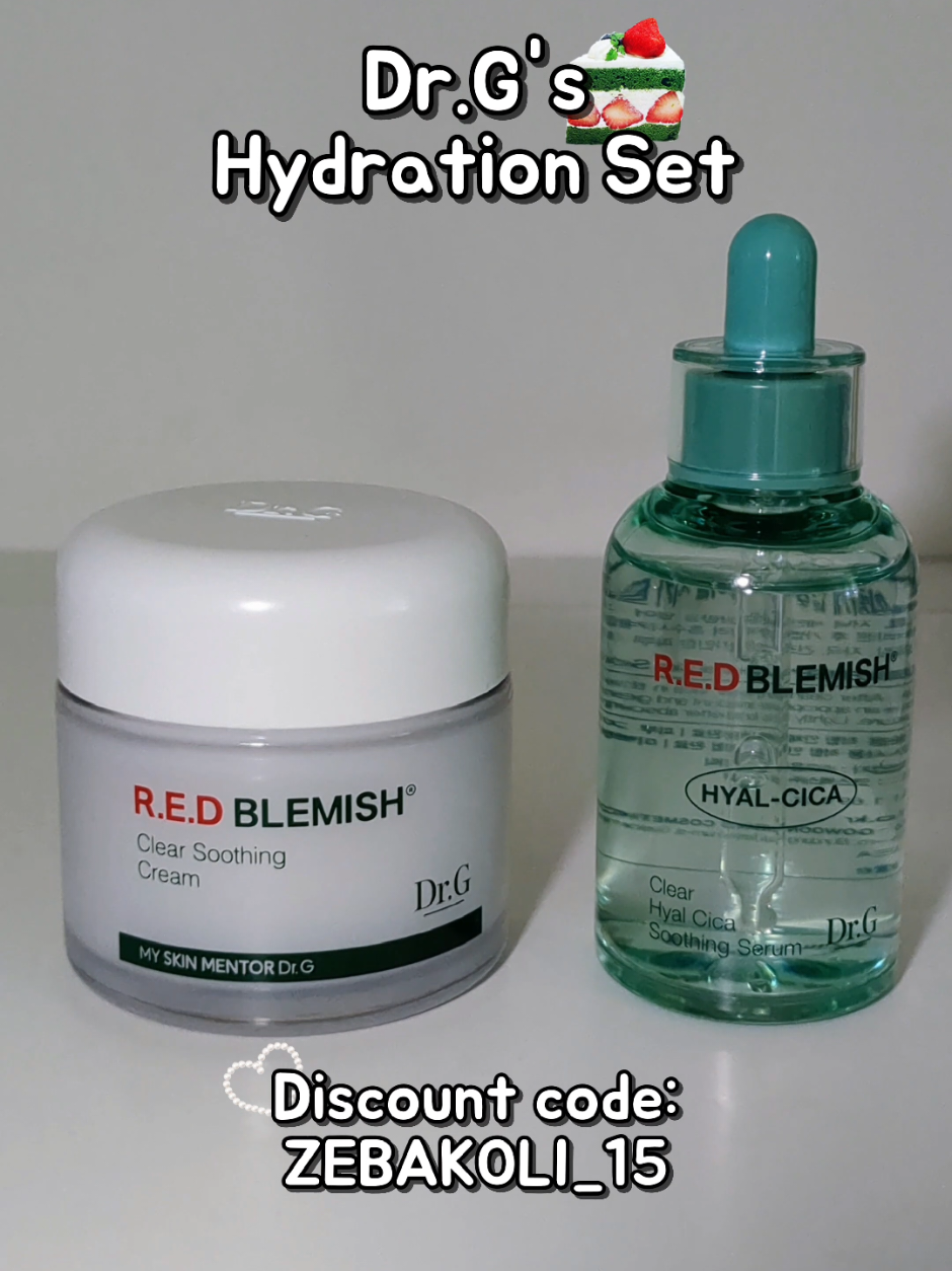 Discount code: ZEBAKOLI_15. Enter this on @Dr.G 닥터지 website!  #drg #drgskincare #drghydrationset #skincare #koreanskincare 