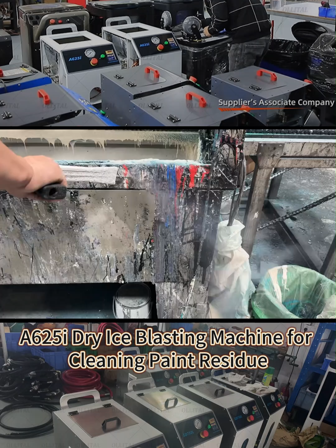 A625i Dry Ice Blasting Machine for Cleaning Paint Residue #ollital #DryIceCleaning #DryIceBlasting #DryIceBlastingmachine
