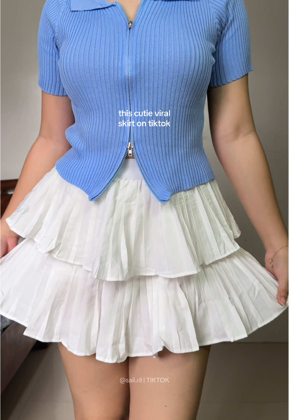 Replying to @merylle  ruffle skirt with inner shorts #skirt #skirtoutfits #TikTokFashion 