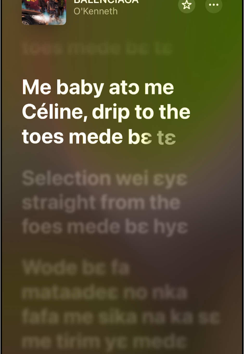O’Kenneth - Balenciaga Lyrics Video. #okenneth #balenciaga #asakaa #ghanatiktok🇬🇭 #nigeriatiktok🇳🇬🇳🇬🇳🇬 #fy #fyp #explore #lyricsvidoe #lyricsvidoe #virallyrics #thelyricsworld_ #audios #trendingvideo #applemusic #viralvideos #afrobeats #viralditiktok #hiphop #hiplife 