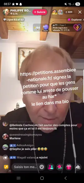 Signez la petition svp il faut que cela cesse . les gens comme lui ne devrais pas etre non plus sur les plate-forme. Accuser Djouliette Kevin d etre responsable en parti de l acte de Medhi de se faire de l argent sur un drame ca va trop loin. Ca suffit maintenant !!!! #petition #soutien  #fyp  #respect #stopharcelement  @Djouliette @kevin 🐼🎃 @Julian Gerondi 