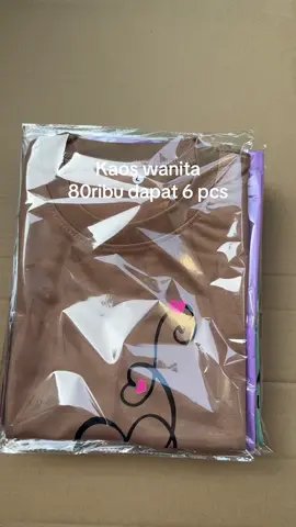 Kaos atasan wanita 80ribu dapat 6 pcs #melsinshop 