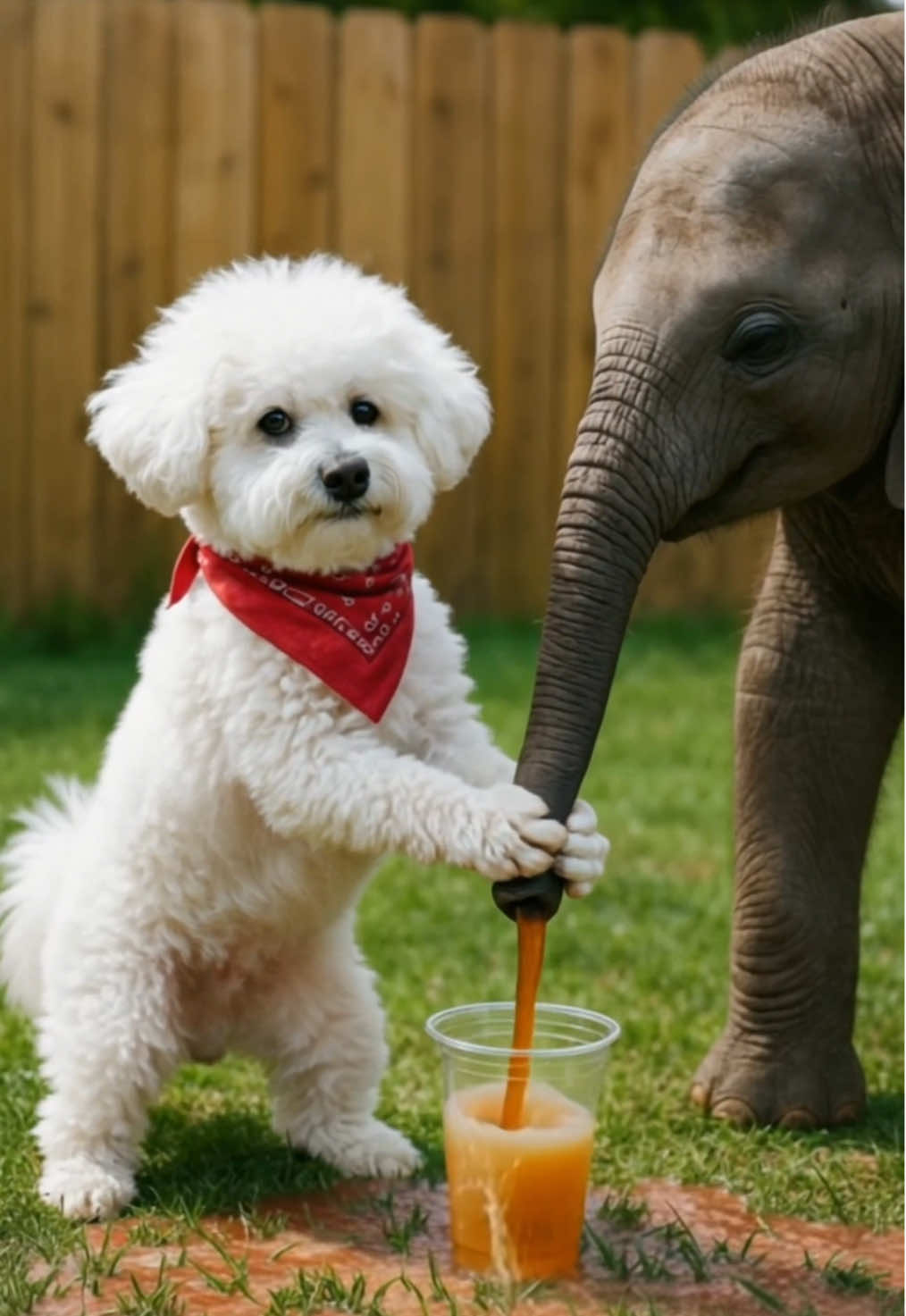 Hero Pup Protects Baby From A Cheeky Elephant! #creatorsearchinsights #cutebaby #funnyanimals #animalshorts #cuteandfunny 