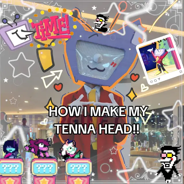 its quite complicated but u can do it ur own way! just enjoy it #tenna #deltarune #cosplay #DIY #fyp