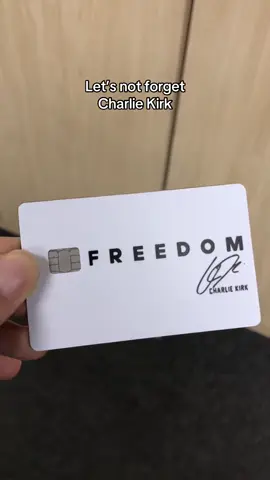 #charliekirk #ripcharliekirk #charliekirksticker #creditcardsticker #trump 