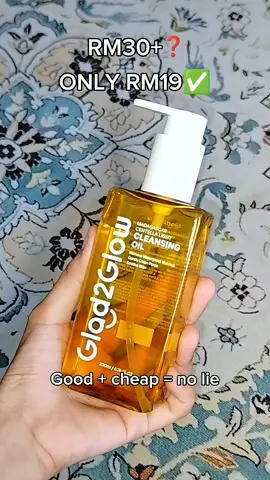 my first double cleansing experience...and G2G Cleansing Oil serius best 🥹 @glad2glow.my  #cleansingoil #cleansingoilg2g #g2gmy #skincare #fyp 