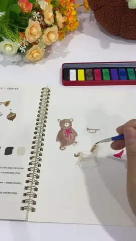 I love autumn so much and this watercolor workbook makes it even better.#autumn #watercolorpainting #emilylexworkbooks #watercolorworkbook #painting 