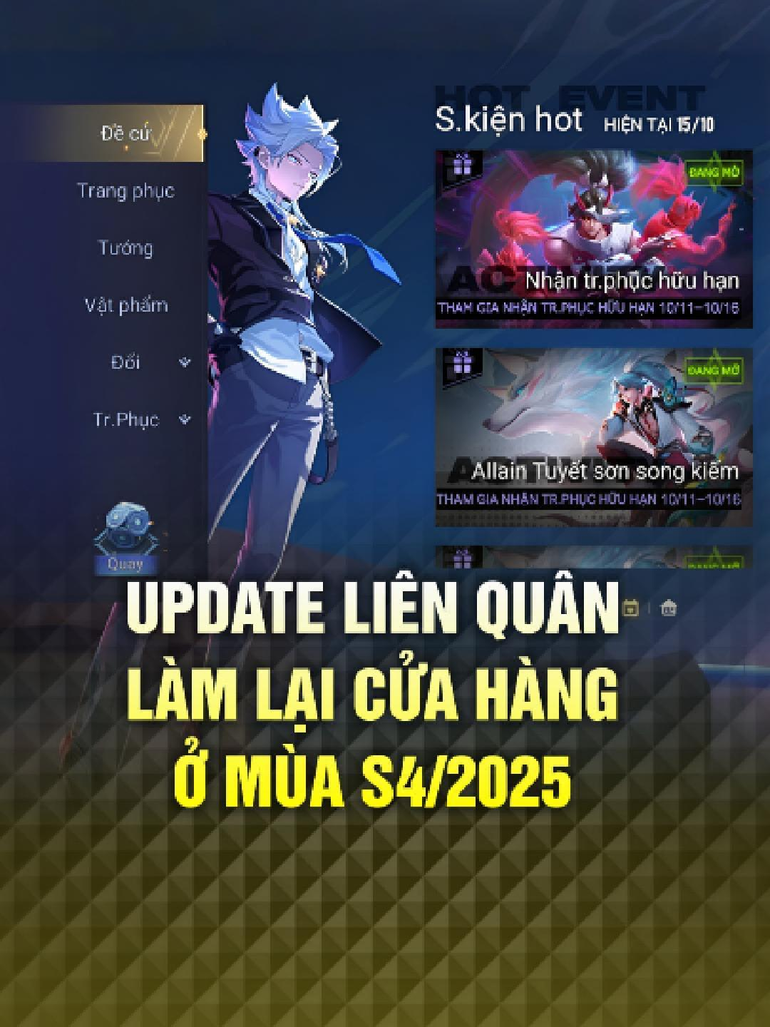 Update điều chỉnh cập nhật phiên bản mới: Giao diện hệ thống cửa hàng! #lienquan #lienquanmobile #lienquanmobile_garena #maxmobagame #maxmoba 