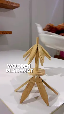 Wooden Placemat #placemat #woodentrivetmat #KitchenHacks 
