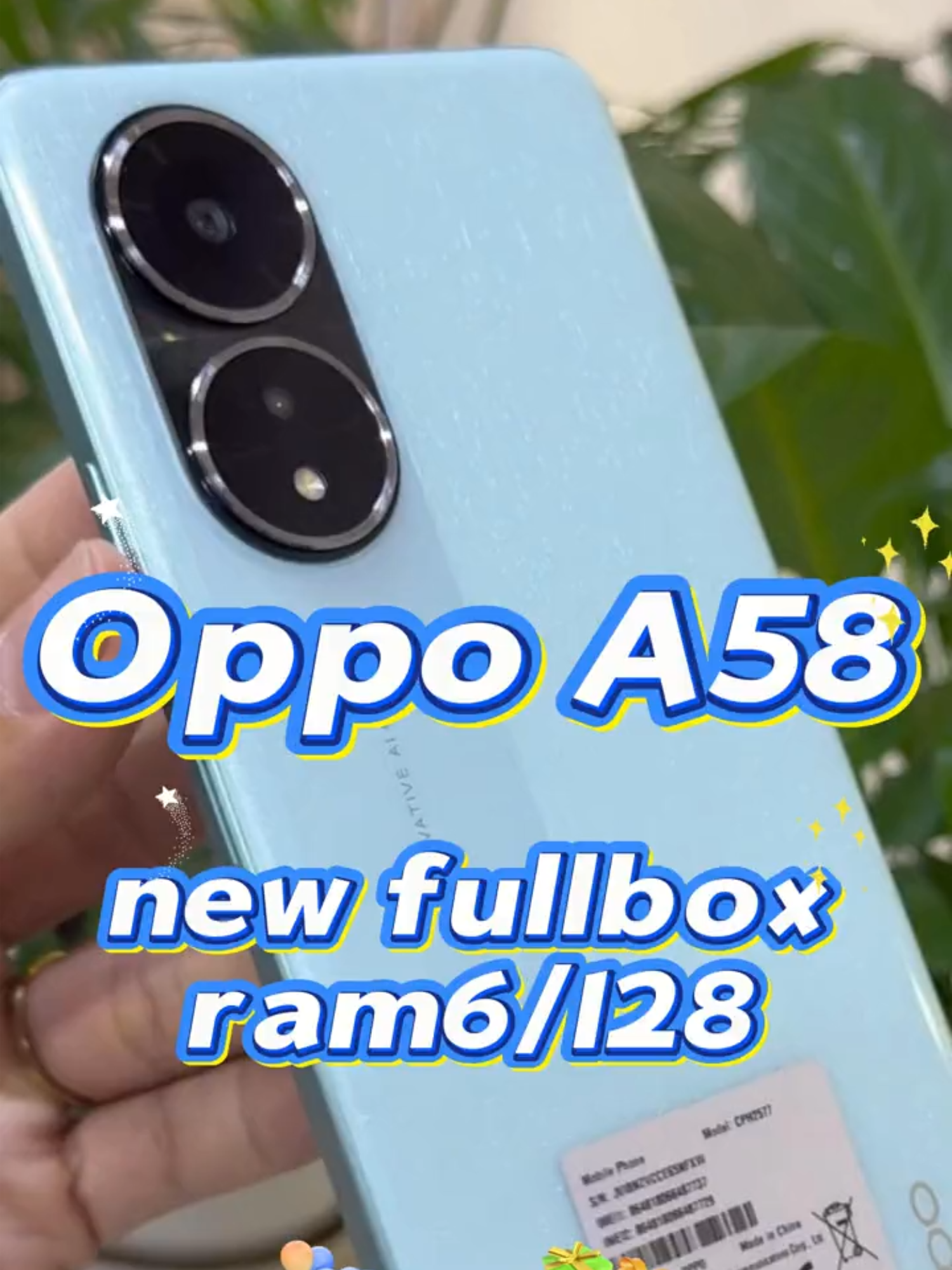 OPPO A58 6/128 Chính Hãng – Máy Mới Fullbox, Ưu Đãi Hấp Dẫn! #sonankhang