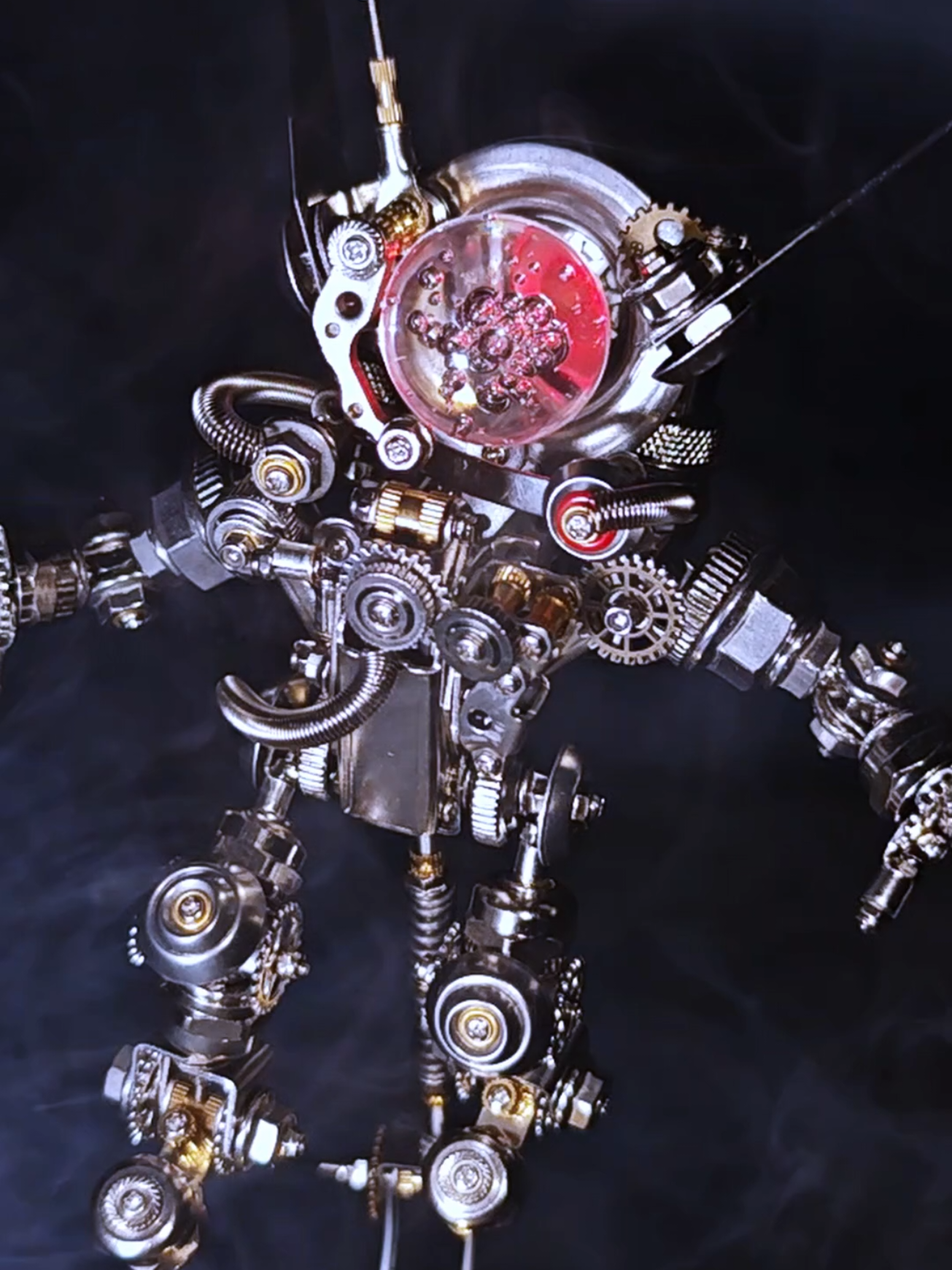Built a Metal SCI-FI Aerospace Rabbit from 500 details | Astronaut Puzzle. #puzzle #kit #astronaut #scifi #space 