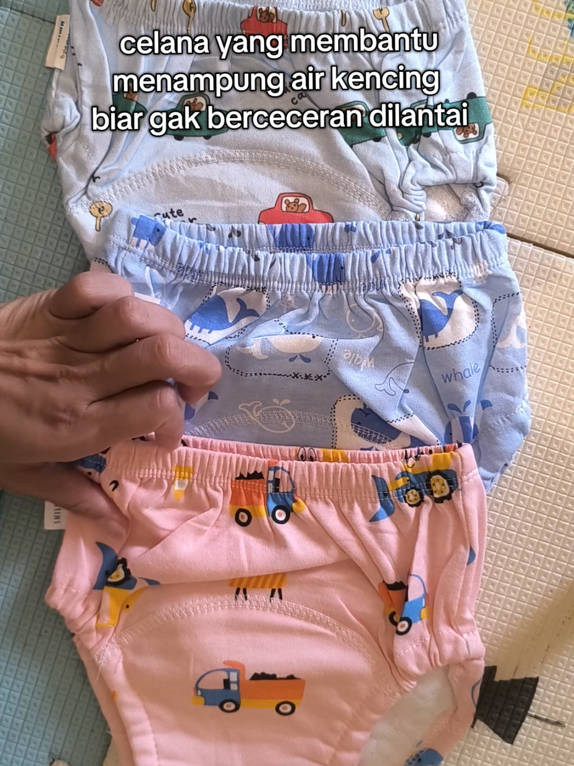 celana clodi jangan sampe lolos #celanaclodi #toilettraining #shishima 