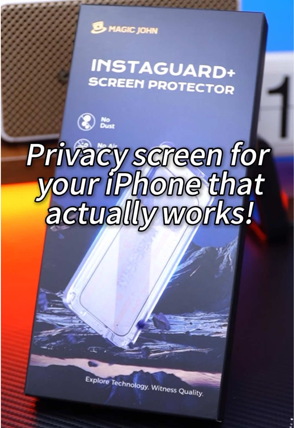 Designed for flawless alignment every time. #MAGICJOHNScreenProtectorBox #PerfectFit #EasyApplication #tiktokmademebuyit #dealsforyou
