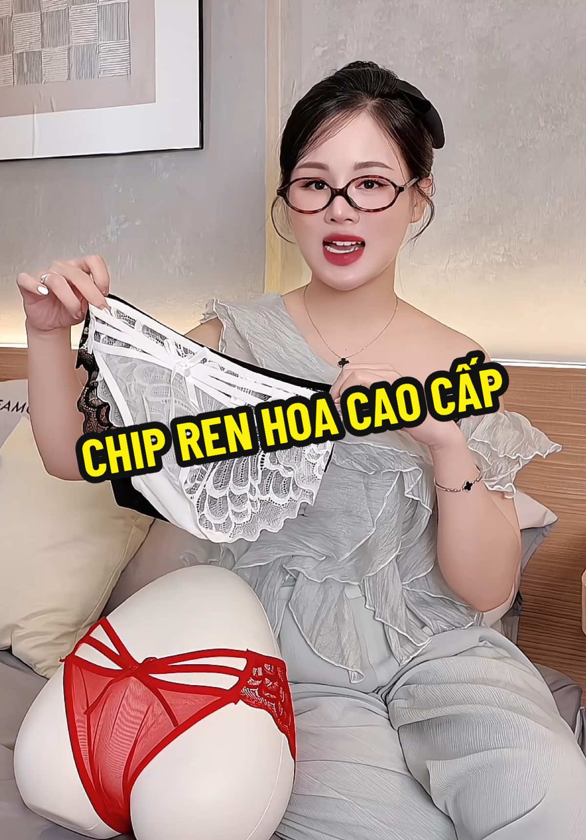 CHIP REN HOA CAO CẤP 🌸 #quanlotren #underwear #noiynu 