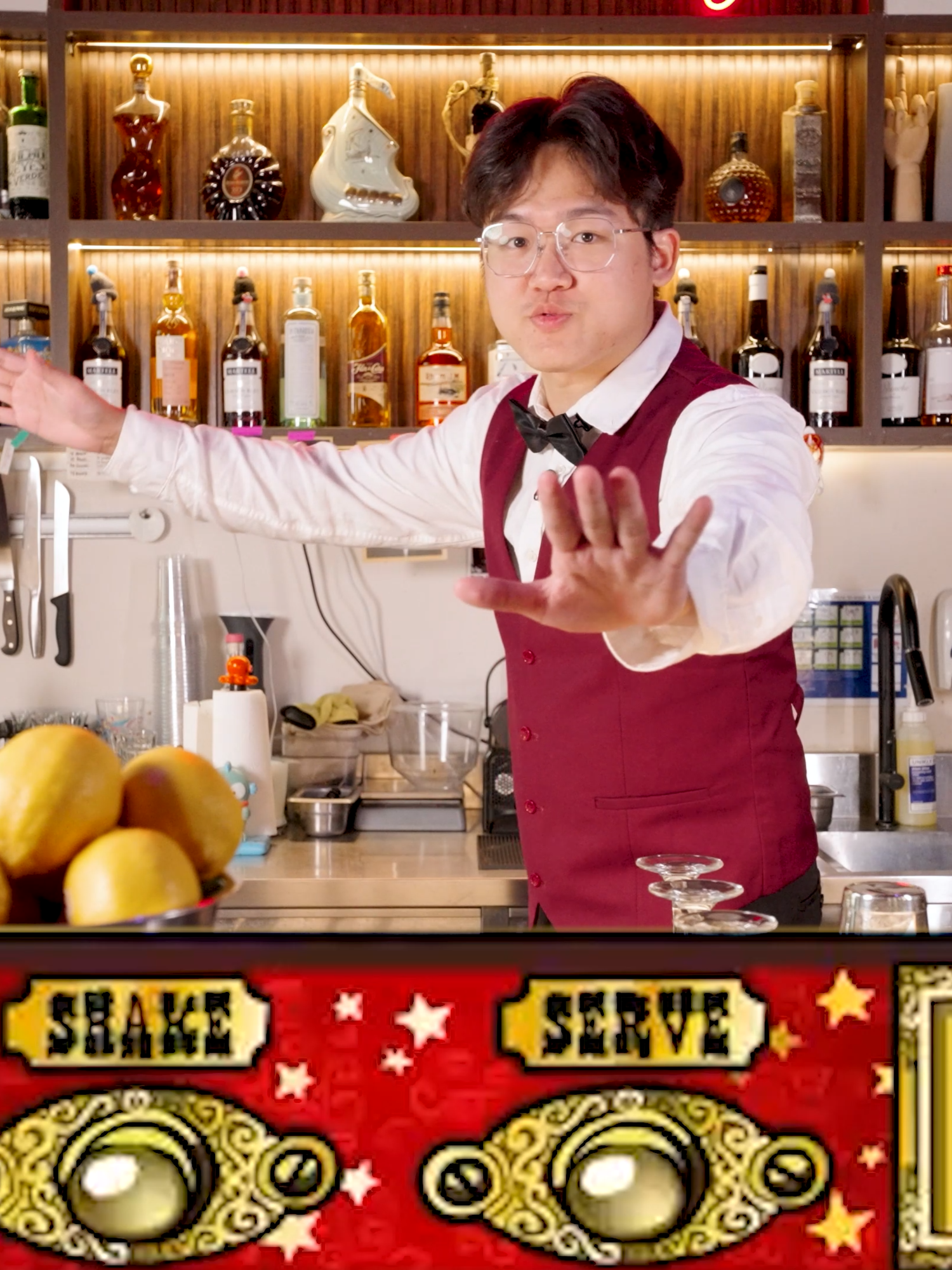worst bartender ever? full vid on youtube! #asmr #dongasmr