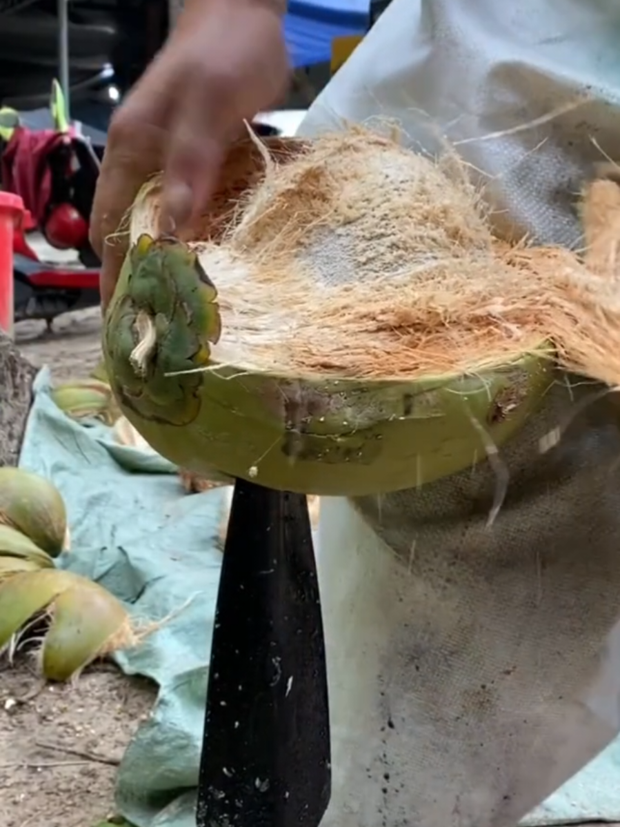 How to make fruit coconut #food #vegetables #fruit 