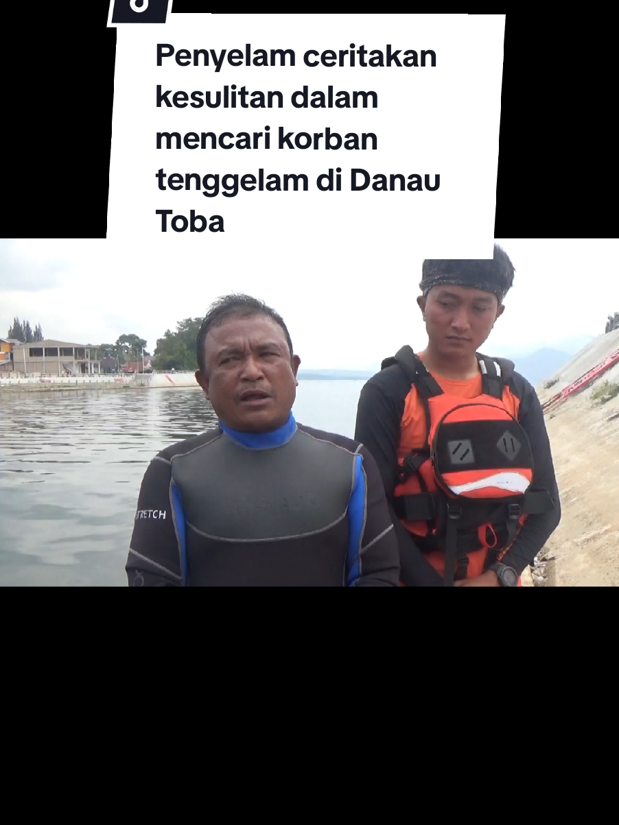 Penyelam ceritakan upaya pencaharian korban tenggelam di Danau Toba Samosir, alami kesulitan seperti jarak pandang hanya 1 meter#pangururan #tanoponggol #danautoba #korbantenggelam 