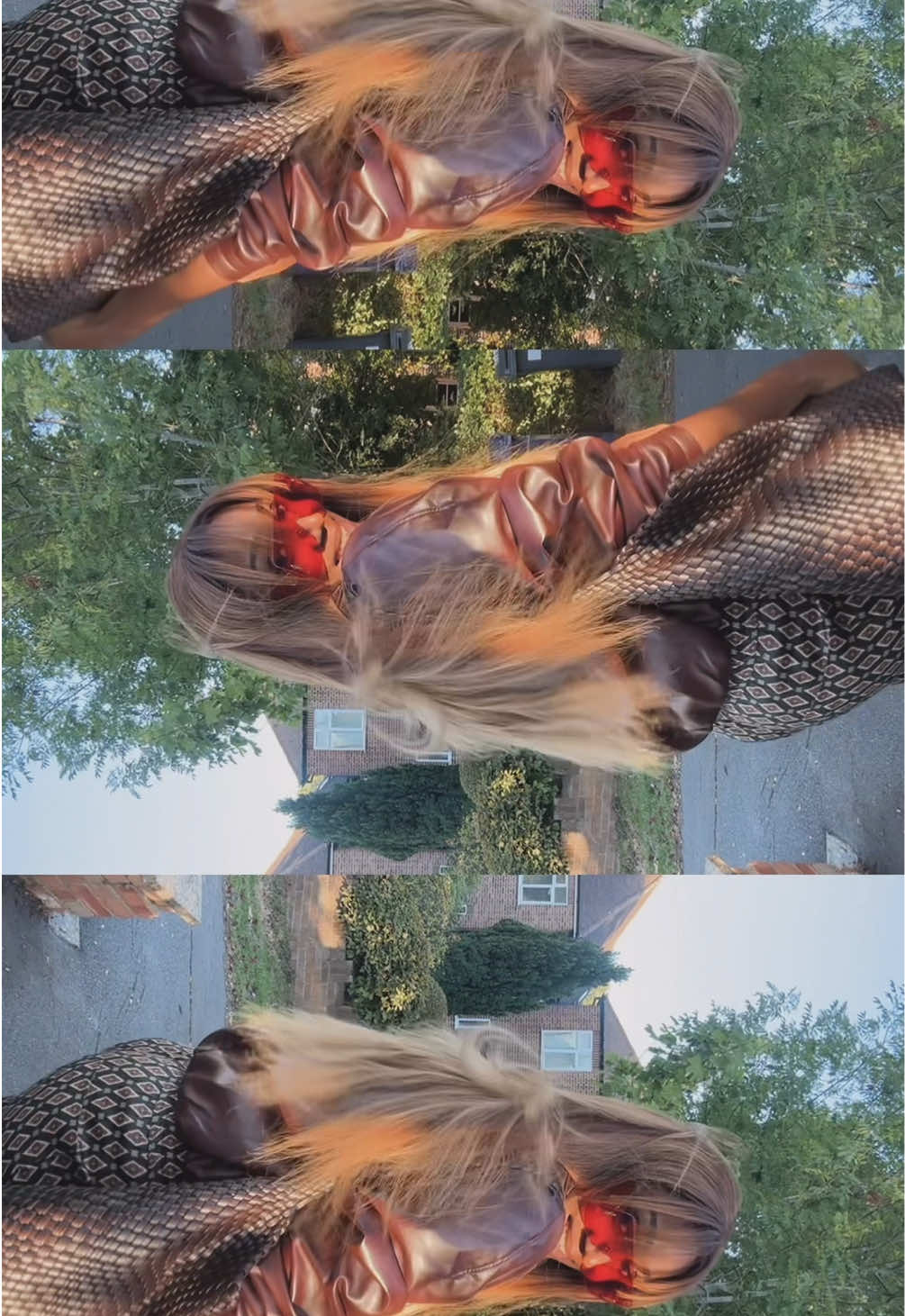 There’s something about brown hair tones and a fringe in autumn light. #hairinspo #OOTD . #fashionreels #autumnfits #fashionista  .  