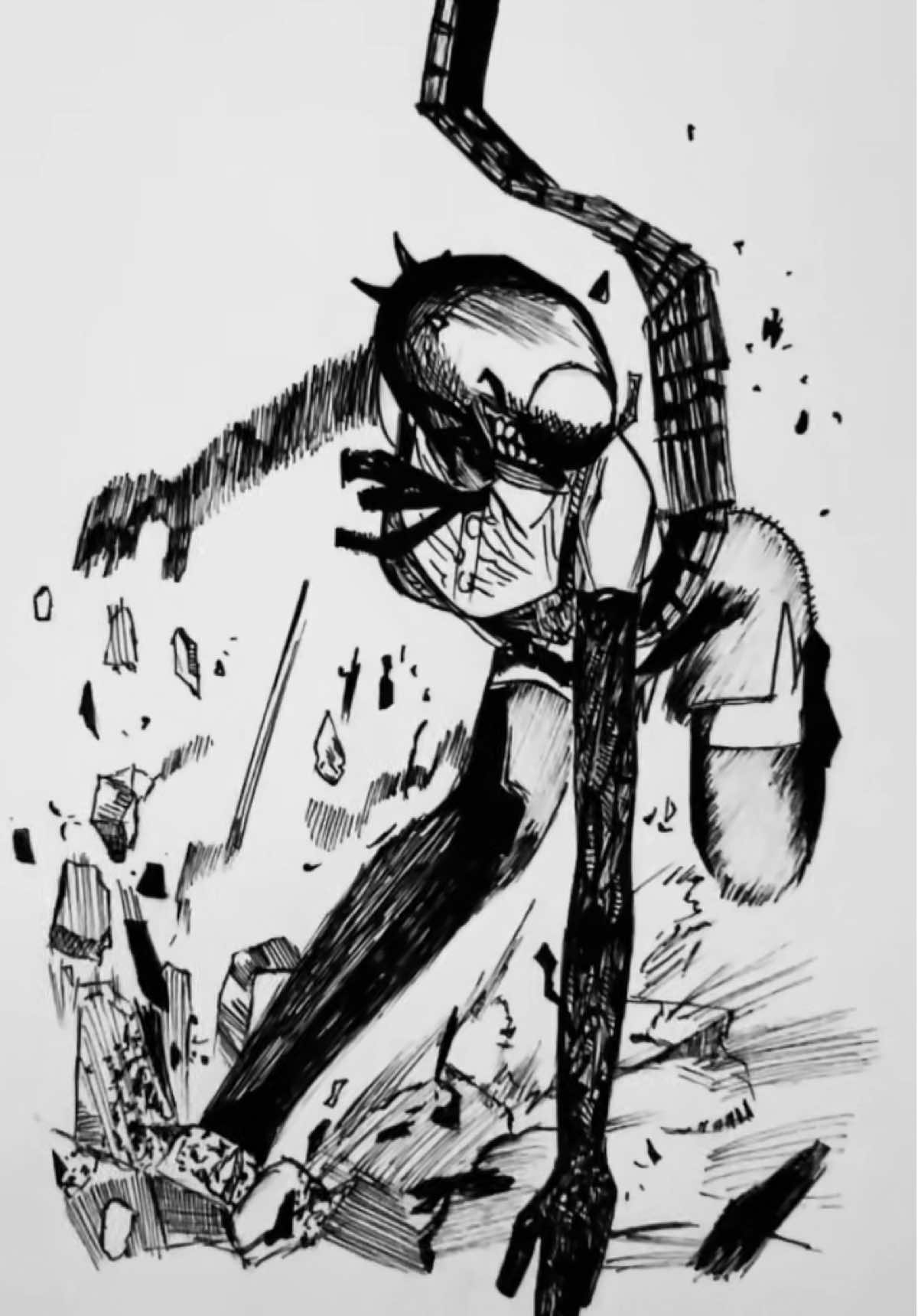 💣💥｜1つ前の動画も見てね(՞_  ̫ _՞)゛ #チェンソーマン #chainsawman #レゼ#模写#イラスト