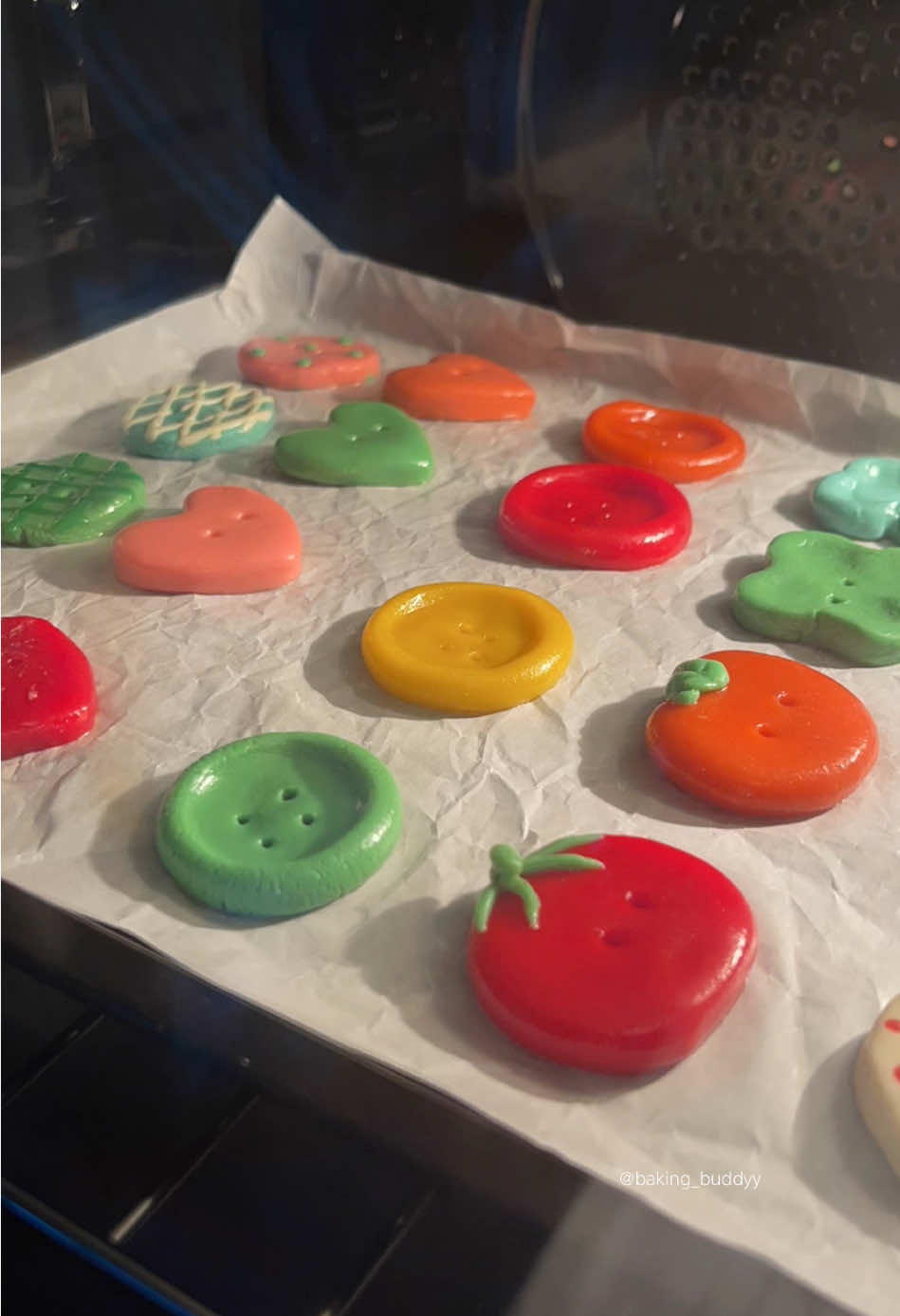 𖦹귀여운 단추 쿠키 만들기𖦹  | Button Cookies 🪡🧵  알록달록.. 귀여워요..  #쿠키만들기 #kawaii #baking #anime #coraline 