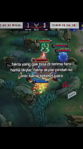 fans hama udah pindah ke onic wkwkwk #skylar #onicesport #mplindonesia #MLBBNEXT2025 #NEXTJagoanMabar 