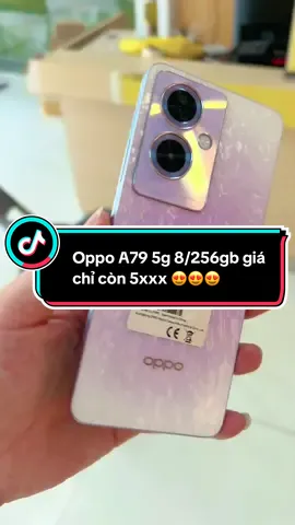 OPPO A79 5G: 	•	Màn hình 6.72” FHD+ 90Hz, LCD. 	•	Chip MediaTek Dimensity 6020, hỗ trợ 5G. 	•	RAM/ROM 4–8GB / 128–256GB. 	•	Camera sau 50MP + 2MP, trước 8MP. 	•	Pin 5000mAh, sạc nhanh 33W. 	•	Thiết kế đẹp, loa stereo, trọng lượng ~193g. 👉 Ưu điểm: pin trâu, sạc nhanh, 5G, thiết kế bắt mắt. 👉 Hạn chế: màn LCD, chip tầm trung, camera selfie trung bình. #chinhhang #oppo #a795g #oppoa79 
