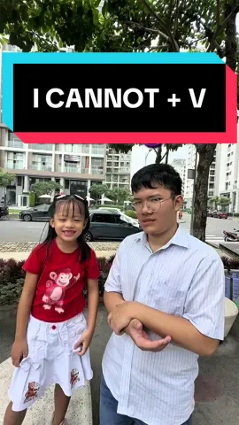 Học cấu trúc câu “ I cannot + V” trong Tiếng Anh #mejelly19 #LearnOnTikTok #hoctienganh #tienganhchobe #tuhoctienganh