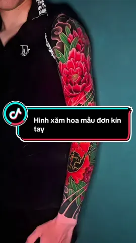 Hình xăm hoa mẫu đơn đẹp nhất #1tr5 #tattoohanoi 