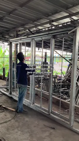 Pintu besi sleding swing #fyppppppppppppppppppppppp #trend #pintubesi #fypage 