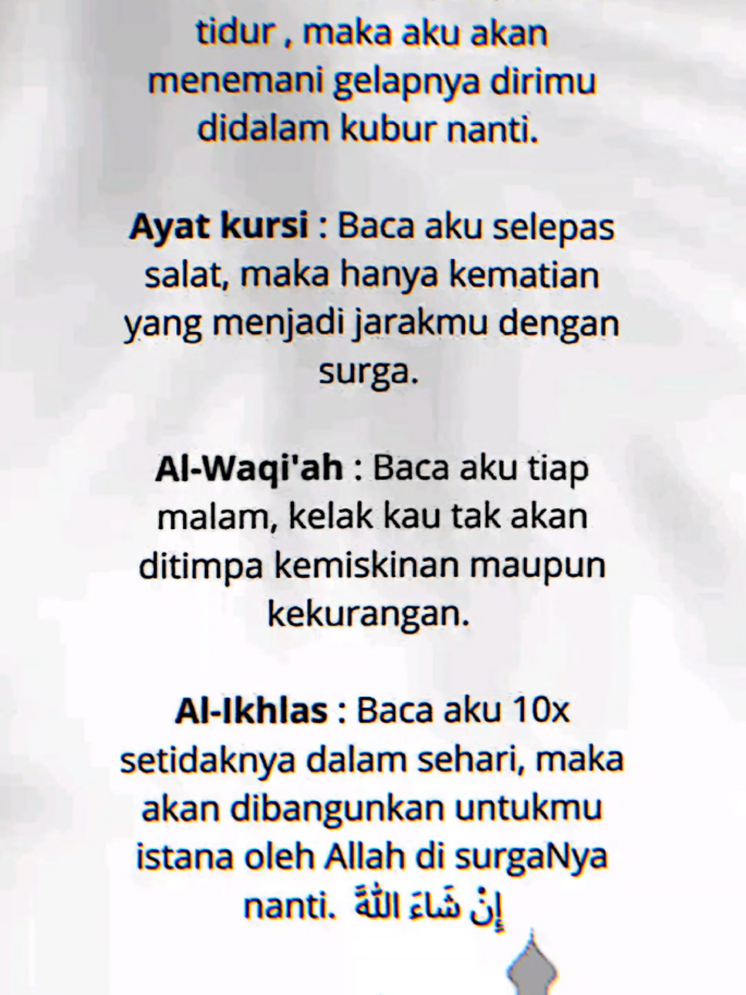 Wes pokok e ojo lali Al Mulk . #quotesislami #reminderislamic #xyzbca #views #fyp 