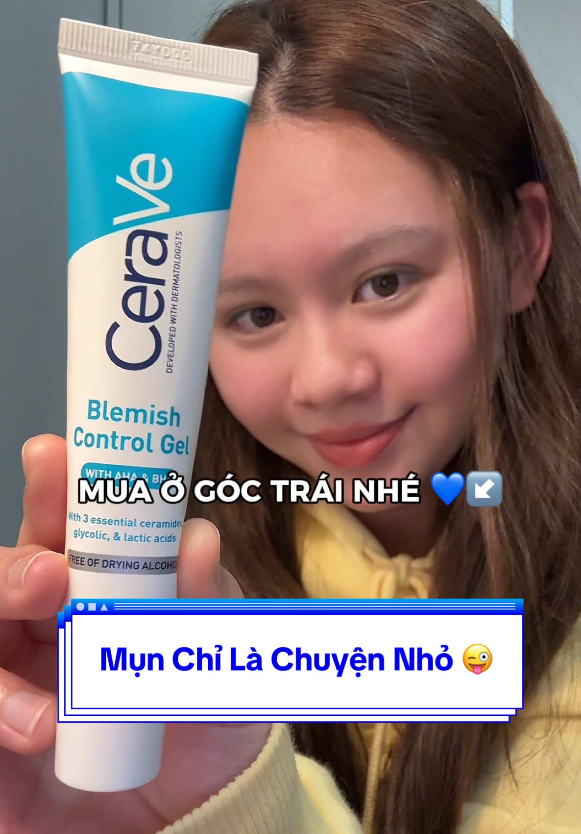 Kiên trì dùng Blemish Control Gel để da khoẻ và giảm mụn nhé các bạn ơi 😇✅ #CeraVe #OutTrinhLamSach #SachAmChuanChuyenGia #CeraVeVietNam 