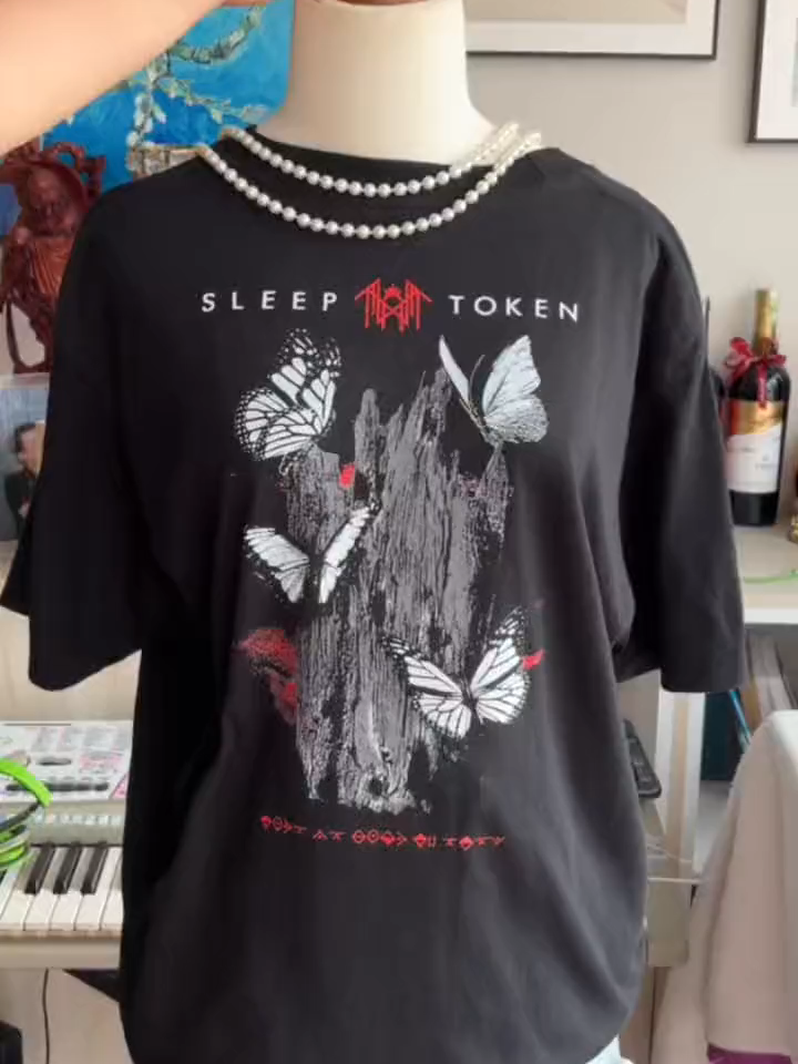 Sleep Token Butterflies Band Logo Tee#sleeptoken #worship #sleeptokenworship #eveninarcadiatour #sleeptokentour2025