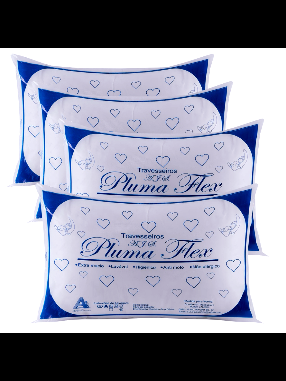 4 Travesseiros Pluma Flex. #travesseiro #shopee #pluma #flex 