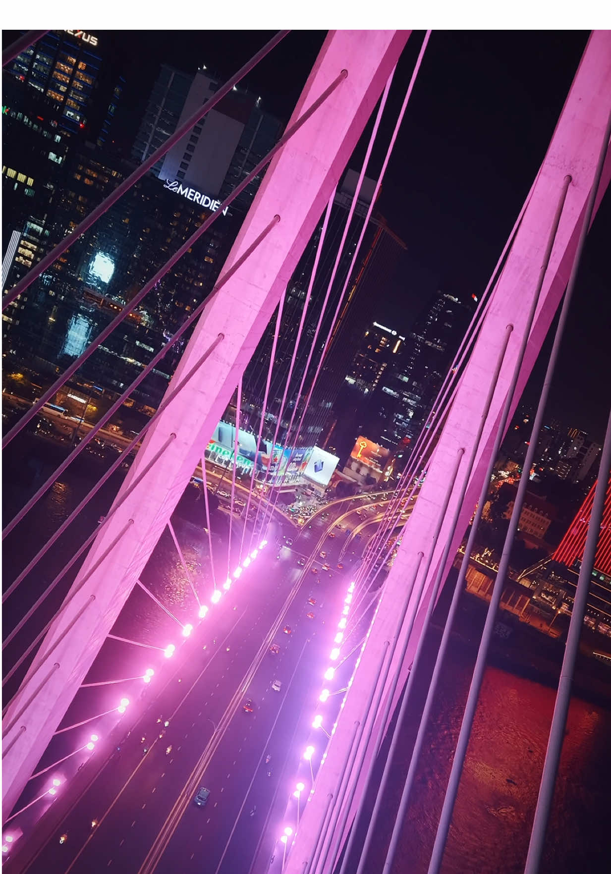 Ho Chi Minh City glowing with cinematic vibes ✨🌆 #hochiminhcity #flycamvietnam #saigon #toiyeuvietnam #djimini5pro 