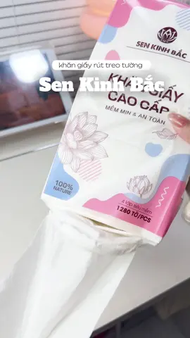khăn giấy nhà sen kinh bắc #khangiay #khangiayrut #review #khangiaytreotuong #muataitiktokshop 