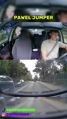 Rekonstrukcja PAWŁA JUMPERA! Uważajcie na drodze 🫡 #taxi #krakow #road #stopcham #fyp 