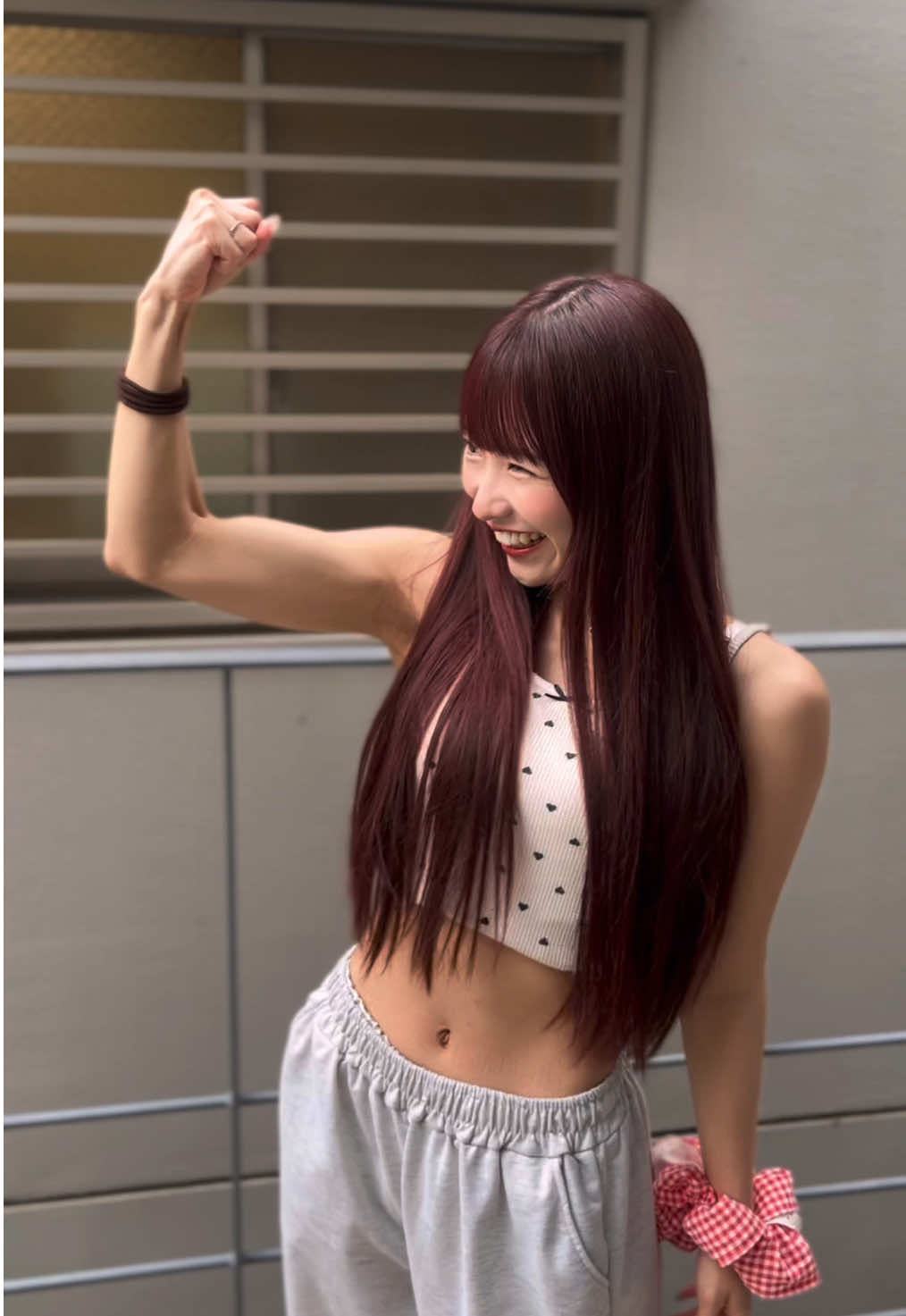 久々にキャミソール着たらアスリートすぎた笑笑笑💪🥵🌟