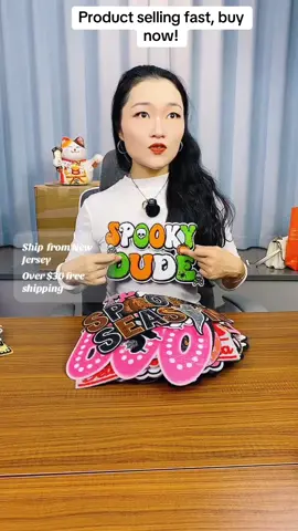 Halloween Iron On PATCH  #fallfreshness #tiktokshopblackfriday #tiktokshoprestock #halloween #patch #fyp #DIY #clothespatches #irononpatches #rushtok2025 #