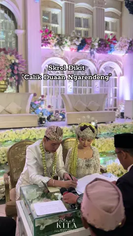 Skrol Dikit “Calik Duaan Ngarendeng” #weddingcontentcreator #wedding #weddingday #fyp #foryoupage 