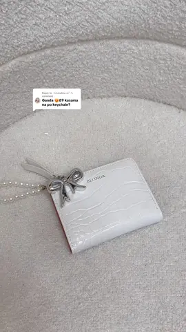 Replying to @⋆˚࿔ kisstine 𝜗𝜚˚⋆ yes mii kasama na pearl keychain 😍 #wallet #walletforwomen 