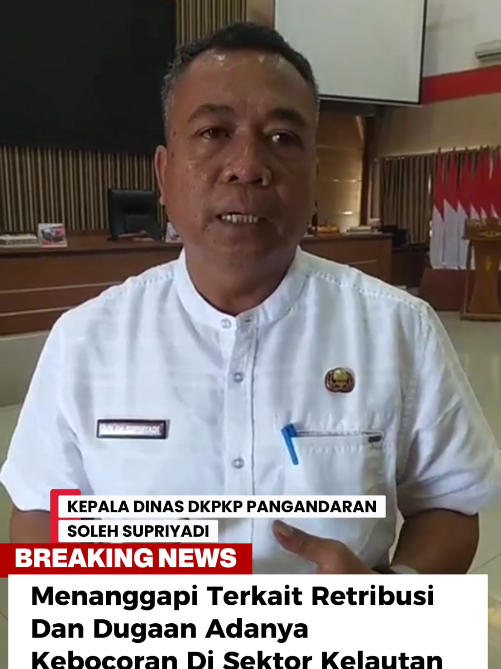 Kepala Dinas DKPKP Kab. Pangandaran Menganggapi Terkait Adanya Audensi Dari Nelayan dengan yg menuntut tentang perda , dan adanya indikasi kebocoran di sektor retribusi kelautan #dkpkp #pangandaran #dinas #dprd #audensi 