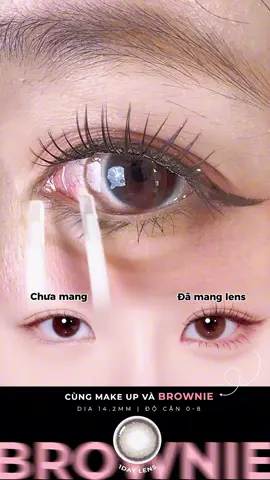 Cho đôi mắt sự thoải mái tối đa cả ngày dài. Brownie – lens 1 ngày màu nâu với đường kính 14.2mm, mang lại vẻ đẹp tự nhiên, giúp ánh nhìn thêm phần quyến rũ và đầy sức sống. 👁️ #AngelEyes #lens #lenstunhien #kinhaptrong1ngay 