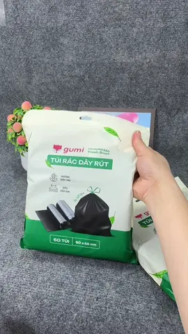 Túi đựng rác dây rút nhà Gumi tự phân hủy , siêu dẻo dai #gumi #tuidungrac #tuidungractuphanhuy 
