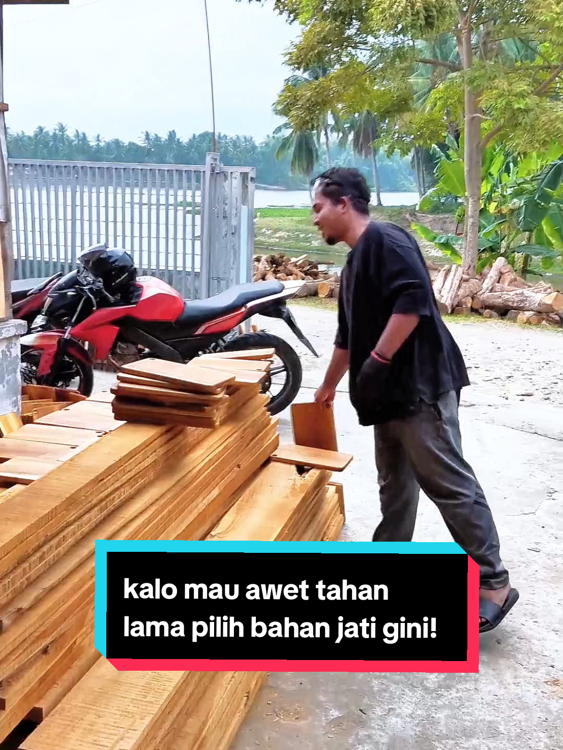 talenan bahan kayu jati emang sudah teruji awet banget bund