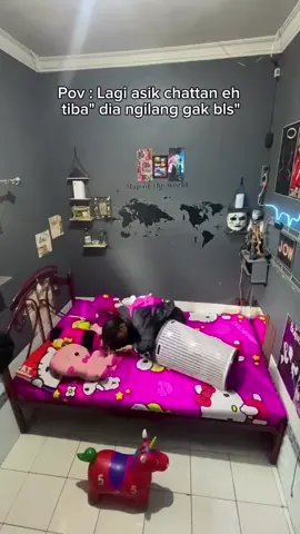 Sampe ketiduran nungguin dia bls chat 😭